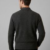 Maglione Uomo Mezza Zip con Motivo Etnico