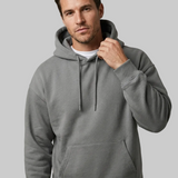Felpa Uomo Oversize in Misto Cotone con Cappuccio