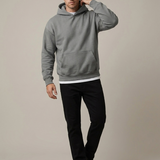 Felpa Uomo Oversize in Misto Cotone con Cappuccio