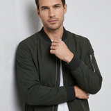 Giacca bomber classica con chiusura a zip