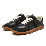 Sneakers Uomo Basse con Lacci e Suola in Gomma