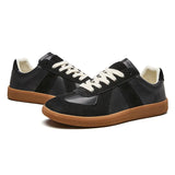 Sneakers Uomo Basse con Lacci e Suola in Gomma