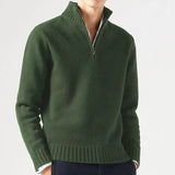 Maglione Uomo in Misto Lana con Mezza Zip