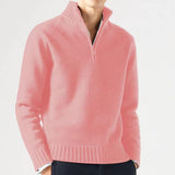Maglione Uomo in Misto Lana con Mezza Zip