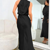 Abito Lungo con Spalline Eleganti