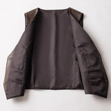 Gilet Donna in Pelle con Scollo a V