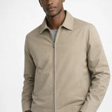 Blazer da uomo con colletto classico e zip