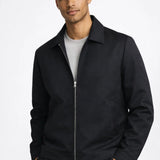 Blazer da uomo con colletto classico e zip
