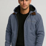 Felpa con cappuccio e zip relaxed fit da uomo