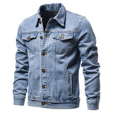 Giacca di jeans classica con vestibilità rilassata da uomo