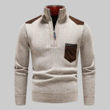 Pullover Uomo Mezza Zip in Lana