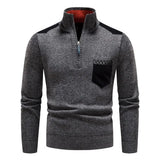 Pullover Uomo Mezza Zip in Lana