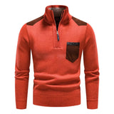 Pullover Uomo Mezza Zip in Lana