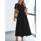 Vestito Elegante con Pizzo e Balze