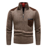 Pullover Uomo Mezza Zip in Lana