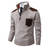 Pullover Uomo Mezza Zip in Lana