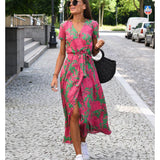 Vestito elegante con scollatura a V