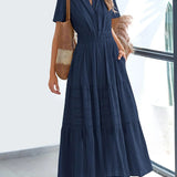 Vestito Elegante con Pizzo e Balze