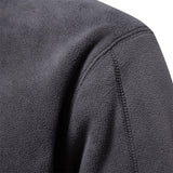 Maglione Uomo in Pile con Collo Zip