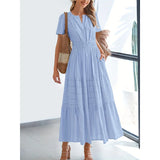 Vestito Elegante con Pizzo e Balze