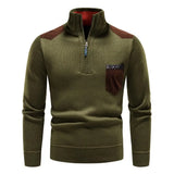 Pullover Uomo Mezza Zip in Lana