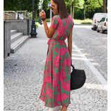 Vestito elegante con scollatura a V