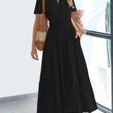 Vestito Elegante con Pizzo e Balze