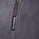 Maglione Uomo in Pile con Collo Zip