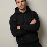 Felpa Uomo Oversize in Misto Cotone con Cappuccio