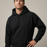 Felpa Uomo Oversize in Misto Cotone con Cappuccio