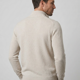 Maglione Uomo con Zip Corta e Collo Alto
