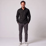 Overshirt con tasche sul petto e bottoni da uomo