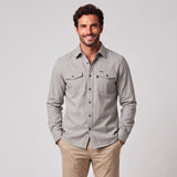 Overshirt con tasche sul petto e bottoni da uomo