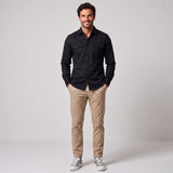 Overshirt con tasche sul petto e bottoni da uomo