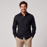 Overshirt con tasche sul petto e bottoni da uomo