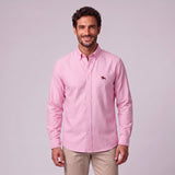 Camicia a maniche lunghe con colletto classico e bottoni da uomo