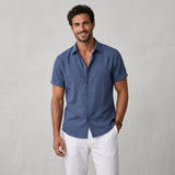 Camicia a Maniche Corte con Colletto Classico da uomo