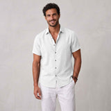 Camicia a Maniche Corte con Colletto Classico da uomo