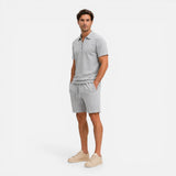 Set Estivo Uomo Polo Zip Testurizzato