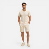 Set Estivo Uomo Polo Zip Testurizzato