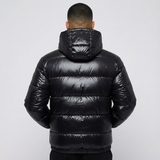 Giacca Puffer Uomo Lucida Imbottita con Cappuccio