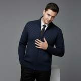 Cardigan Uomo in Maglia Jacquard