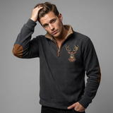 Pullover Uomo Mezza Zip Foderato in Pile