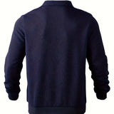 Maglione uomo geometrico dalla vestibilità ampia