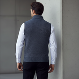Gilet Uomo in Maglia con Collo Alto