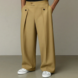 Pantaloni Uomo Ampi in Materiale Morbido