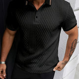 Maglia Polo Uomo Colorblock in Poliestere