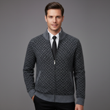 Cardigan Uomo in Maglia Jacquard