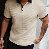 Maglia Polo Uomo Colorblock in Poliestere