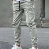 Pantaloni Cargo Uomo Jogger Affusolati